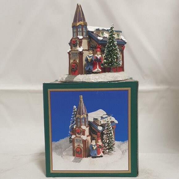 Crystal Falls Village Christmas Village Set 1994 In Original Boxes - Picture 4 of 7